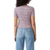 imageLevis Womens Muse Short Sleeve Tee ShirtPontoon Stripe Fragrant Lilac
