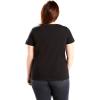 imageLevis Womens Perfect Crewneck Tee Shirt Also Available in PlusNew Mineral Black