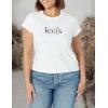 imageLevis Womens Perfect Graphic Tee ShirtFlower Scene Baby Serif Logo Bright White
