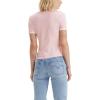 imageLevis Womens Perfect Graphic Tee ShirtNew Sun Worshiper Chalk Pink  Cloud Dancer