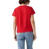 imageLevis Womens Perfect VNeck TShirtNew Urban Red