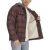 imageLevis mens Plaid Sherpa Lined Hooded Shirt Jacket Regular amp Big amp Tall SizesBitter Chocolate Plaid