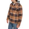 imageLevis mens Plaid Sherpa Lined Hooded Shirt Jacket Regular amp Big amp Tall SizesBrown Caf Plaid