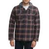 imageLevis mens Plaid Sherpa Lined Hooded Shirt Jacket Regular amp Big amp Tall SizesBrown Glen Plaid