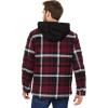 imageLevis mens Plaid Sherpa Lined Hooded Shirt Jacket Regular amp Big amp Tall SizesBurgundy