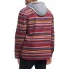 imageLevis mens Plaid Sherpa Lined Hooded Shirt Jacket Regular amp Big amp Tall SizesBurgundy Stripe Plaid