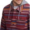 imageLevis mens Plaid Sherpa Lined Hooded Shirt Jacket Regular amp Big amp Tall SizesBurgundy Stripe Plaid