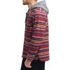 imageLevis mens Plaid Sherpa Lined Hooded Shirt Jacket Regular amp Big amp Tall SizesBurgundy Stripe Plaid