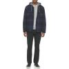 imageLevis mens Plaid Sherpa Lined Hooded Shirt Jacket Regular amp Big amp Tall SizesHooded Navy Ombre Plaid