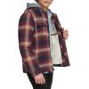 imageLevis mens Plaid Sherpa Lined Hooded Shirt Jacket Regular amp Big amp Tall SizesHooded Red Ombre Plaid