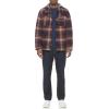 imageLevis mens Plaid Sherpa Lined Hooded Shirt Jacket Regular amp Big amp Tall SizesHooded Red Ombre Plaid