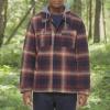 imageLevis mens Plaid Sherpa Lined Hooded Shirt Jacket Regular amp Big amp Tall SizesHooded Red Ombre Plaid