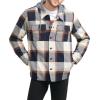 imageLevis mens Plaid Sherpa Lined Hooded Shirt Jacket Regular amp Big amp Tall SizesHooded Skater Plaid