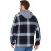 imageLevis mens Plaid Sherpa Lined Hooded Shirt Jacket Regular amp Big amp Tall SizesNavy Buffalo Check