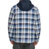 imageLevis mens Plaid Sherpa Lined Hooded Shirt Jacket Regular amp Big amp Tall SizesNavyBlue Plaid