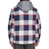 imageLevis mens Plaid Sherpa Lined Hooded Shirt Jacket Regular amp Big amp Tall SizesNavyRed Skater Plaid