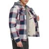 imageLevis mens Plaid Sherpa Lined Hooded Shirt Jacket Regular amp Big amp Tall SizesNavyRed Skater Plaid