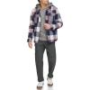 imageLevis mens Plaid Sherpa Lined Hooded Shirt Jacket Regular amp Big amp Tall SizesNavyRed Skater Plaid