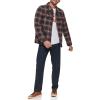 imageLevis mens Plaid Sherpa Lined Hooded Shirt Jacket Regular amp Big amp Tall SizesNew BrownTan Plaid