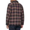 imageLevis mens Plaid Sherpa Lined Hooded Shirt Jacket Regular amp Big amp Tall SizesNew BrownTan Plaid
