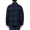 imageLevis mens Plaid Sherpa Lined Hooded Shirt Jacket Regular amp Big amp Tall SizesNew Navy Ombre Plaid