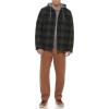 imageLevis mens Plaid Sherpa Lined Hooded Shirt Jacket Regular amp Big amp Tall SizesOlive Buffalo Check