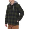 imageLevis mens Plaid Sherpa Lined Hooded Shirt Jacket Regular amp Big amp Tall SizesOlive Buffalo Check