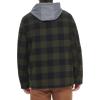 imageLevis mens Plaid Sherpa Lined Hooded Shirt Jacket Regular amp Big amp Tall SizesOlive Buffalo Check