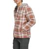 imageLevis mens Plaid Sherpa Lined Hooded Shirt Jacket Regular amp Big amp Tall SizesOrange Ombre