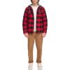 imageLevis mens Plaid Sherpa Lined Hooded Shirt Jacket Regular amp Big amp Tall SizesRed Buffalo Check