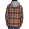 imageLevis mens Plaid Sherpa Lined Hooded Shirt Jacket Regular amp Big amp Tall SizesRed Gold Ombre Plaid
