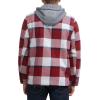 imageLevis mens Plaid Sherpa Lined Hooded Shirt Jacket Regular amp Big amp Tall SizesRed Navy Skater Plaid