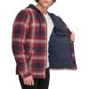 imageLevis mens Plaid Sherpa Lined Hooded Shirt Jacket Regular amp Big amp Tall SizesRed Ombre