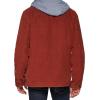 imageLevis mens Plaid Sherpa Lined Hooded Shirt Jacket Regular amp Big amp Tall SizesRust Corduroy