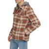 imageLevis mens Plaid Sherpa Lined Hooded Shirt Jacket Regular amp Big amp Tall SizesSunset Ombre Plaid