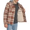 imageLevis mens Plaid Sherpa Lined Hooded Shirt Jacket Regular amp Big amp Tall SizesSunset Ombre Plaid