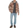 imageLevis mens Plaid Sherpa Lined Hooded Shirt Jacket Regular amp Big amp Tall SizesSunset Ombre Plaid