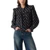 imageLevis Womens Gianna Long Sleeve BlouseNew Yulia Floral Dark Sapphire
