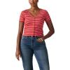 imageLevis Womens Muse Short Sleeve Tee ShirtNew Penelope Stripe Urban