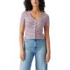 imageLevis Womens Muse Short Sleeve Tee ShirtPontoon Stripe Fragrant Lilac