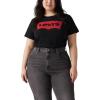 imageLevis Womens Perfect Crewneck Tee Shirt Also Available in PlusNew Batwing Jet Black