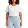 imageLevis Womens Perfect VNeck TShirtWhite
