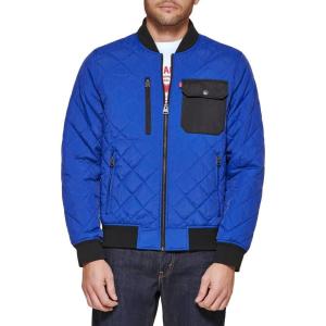 imageLevis Mens Diamond Quilted Bomber JacketBlue