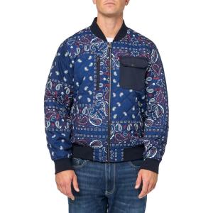 imageLevis Mens Diamond Quilted Bomber JacketBlue Bandana