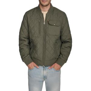 imageLevis Mens Diamond Quilted Bomber JacketSage Green