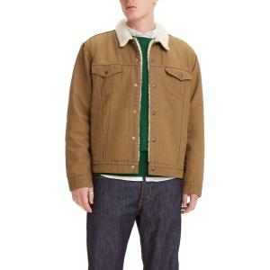 imageLevis Mens Sherpa Trucker JacketCougar Canvas
