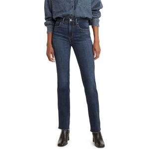 imageLevis Womens 724 High Rise Straight JeansChelsea Hour  Dark Indigo