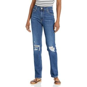 imageLevis Womens 724 High Rise Straight JeansIndigo Destructed