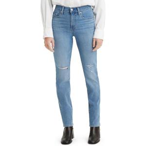 imageLevis Womens 724 High Rise Straight JeansSlate Fixer  Light Indigo