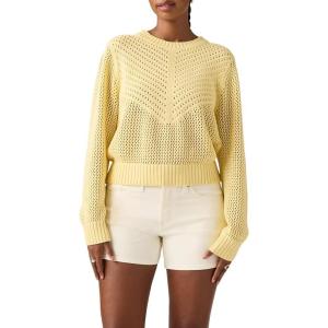 imageLevis Womens Gaelle LongSleeve Crochet PulloverNew French Vanilla